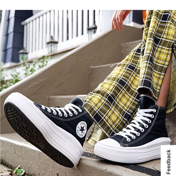 Converse Chuck Taylor All Star Move Platform High Top  Sneaker. Size 8 - Picture 6 of 12